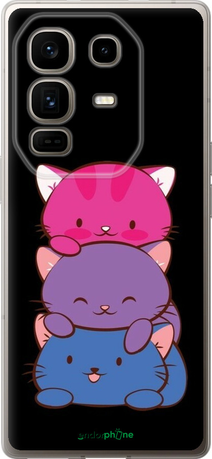 Силиконовый чехол Милые кошки для Infinix Note 50 Pro+ - 6518u-4041 изображение 