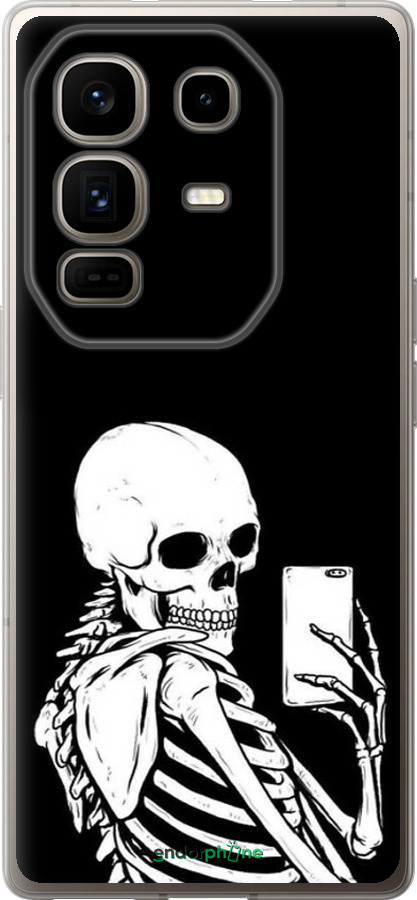 Силиконовый чехол Скелет делает Selfie для Infinix Note 50 Pro+ - 6535u-4041 изображение 