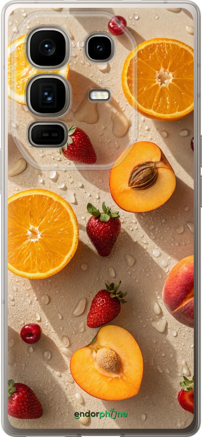 Силиконовый чехол Фрукты 3 для Infinix Note 50 Pro+ - 6703u-4041 изображение 