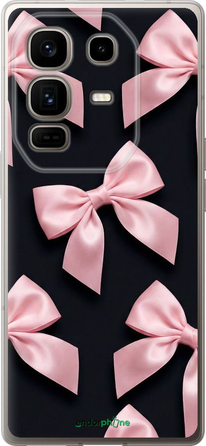 Силиконовый чехол Coquette Ribbons Dark Coquette для Infinix Note 50 Pro+ - 6767u-4041 изображение 