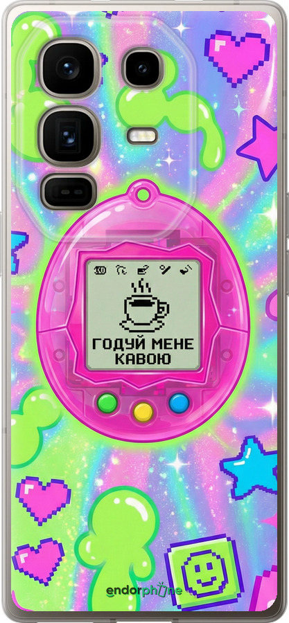 Силиконовый чехол Y2K Aesthetic Retro Pet: Годуй мене кавою для Infinix Note 50 Pro+ - 6784u-4041 изображение 