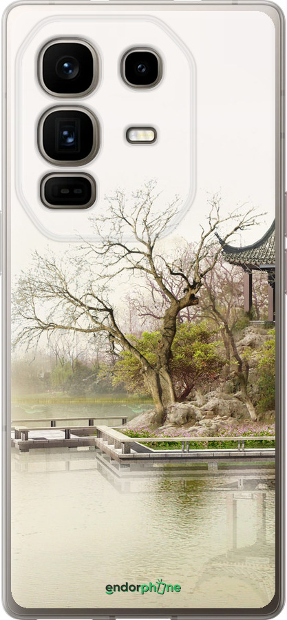 Силиконовый чехол Японский пейзаж для Infinix Note 50 Pro+ - 776u-4041 изображение 