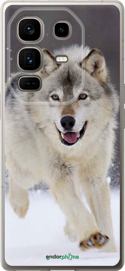 Силиконовый чехол Бегущий волк для Infinix Note 50 Pro+ - 826u-4041 изображение 