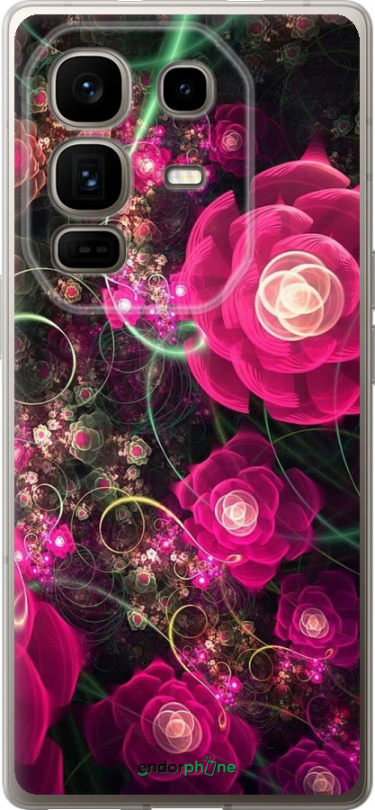 Силиконовый чехол Абстрактные цветы 3 для Infinix Note 50 Pro+ - 850u-4041 изображение 