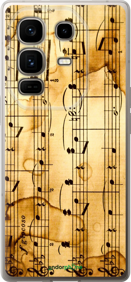 Силиконовый чехол Ноты для Infinix Note 50 Pro+ - 905u-4041 изображение 