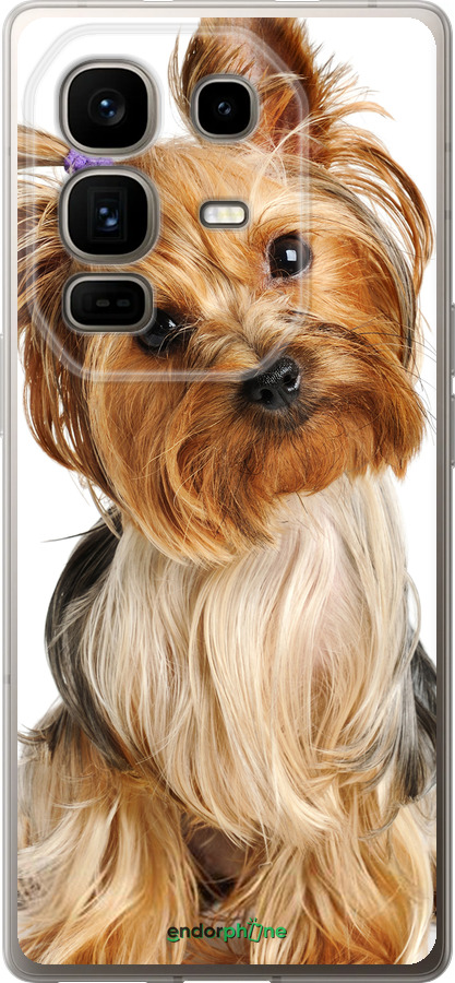 Силиконовый чехол Йоркширский терьер с хвостиком для Infinix Note 50 Pro+ - 930u-4041 изображение 