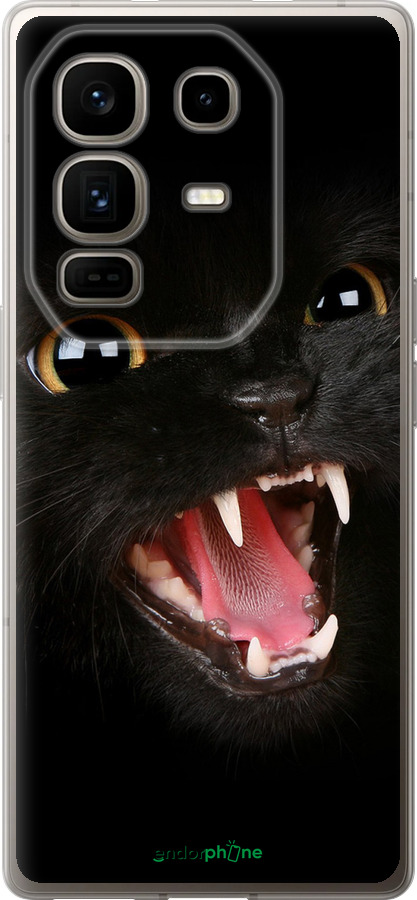 Силиконовый чехол Чёрная кошка для Infinix Note 50 Pro+ - 932u-4041 изображение 