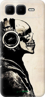 Силіконовий чехол Скелет-меломан v2 для Infinix Smart 10 PLus - 1200u-4108 изображение 