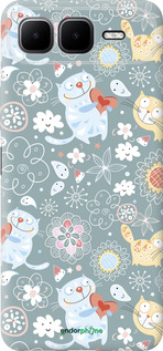 Силиконовый чехол Котята v3 для Infinix Smart 10 PLus - 1223u-4108 изображение 