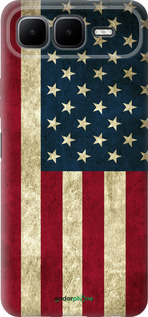 Силиконовый чехол Флаг США для Infinix Smart 10 PLus - 395u-4108 изображение 