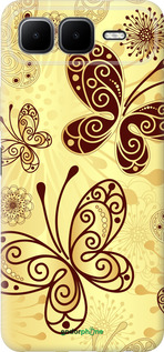 Силиконовый чехол Красивые бабочки для Infinix Smart 10 PLus - 4170u-4108 изображение 