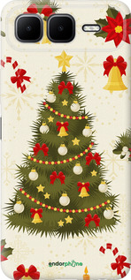 Силиконовый чехол Новогодняя елка для Infinix Smart 10 PLus - 4198u-4108 изображение 