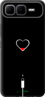 Силиконовый чехол Подзарядка сердца для Infinix Smart 10 PLus - 4274u-4108 изображение 