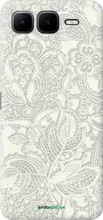 Силіконовий чехол Біле мереживо для Infinix Smart 10 PLus - 4383u-4108 изображение 