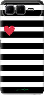 Силіконовий чехол Чорно-білі смуги для Infinix Smart 10 PLus - 4461u-4108 изображение 