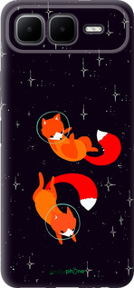 Силіконовий чехол Лисички в космосі для Infinix Smart 10 PLus - 4519u-4108 изображение 