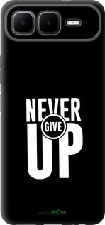 Силиконовый чехол Никогда не сдавайся для Infinix Smart 10 PLus - 4572u-4108 изображение 