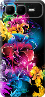 Силиконовый чехол Абстрактные цветы для Infinix Smart 10 PLus - 511u-4108 изображение 