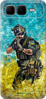 Силиконовый чехол Воин ЗСУ для Infinix Smart 10 PLus - 5311u-4108 изображение 