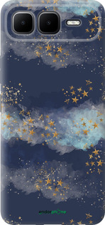 Силіконовий чехол Ніч золоті зірки для Infinix Smart 10 PLus - 5421u-4108 изображение 