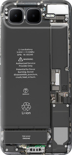 Силиконовый чехол Детали смартфона для Infinix Smart 10 PLus - 5487u-4108 изображение 