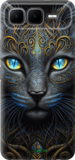 Силиконовый чехол Кошка для Infinix Smart 10 PLus - 5548u-4108 изображение 