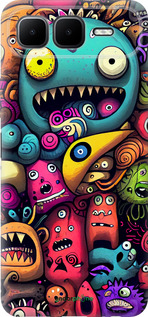 Силіконовий чехол Смішні монстри для Infinix Smart 10 PLus - 5549u-4108 изображение 