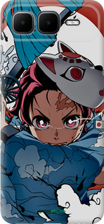 Силиконовый чехол Танджиро Камадо для Infinix Smart 10 PLus - 5574u-4108 изображение 