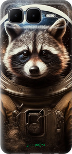 Силиконовый чехол Raccoon austronaut для Infinix Smart 10 PLus - 5581u-4108 изображение 