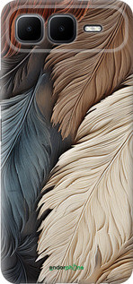 Силиконовый чехол Листья в стиле бохо для Infinix Smart 10 PLus - 5643u-4108 изображение 