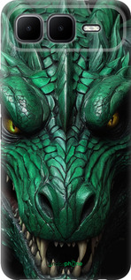 Силиконовый чехол Зелёный дракон v2 для Infinix Smart 10 PLus - 5817u-4108 изображение 