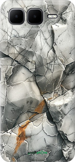 Силиконовый чехол Серый мрамор для Infinix Smart 10 PLus - 6041u-4108 изображение 