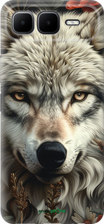 Силиконовый чехол Волчий взгляд для Infinix Smart 10 PLus - 6066u-4108 изображение 