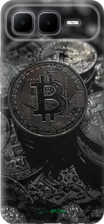 Силиконовый чехол Black Bitcoin для Infinix Smart 10 PLus - 6090u-4108 изображение 