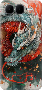 Силиконовый чехол Стихия огня для Infinix Smart 10 PLus - 6101u-4108 изображение 