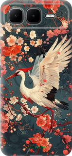 Силіконовий чехол Сакура та лелека для Infinix Smart 10 PLus - 6108u-4108 изображение 