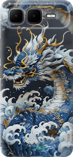 Силиконовый чехол Водяной дракон для Infinix Smart 10 PLus - 6113u-4108 изображение 
