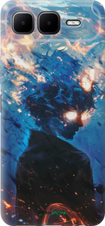 Силиконовый чехол Сатору Годжо для Infinix Smart 10 PLus - 6129u-4108 изображение 