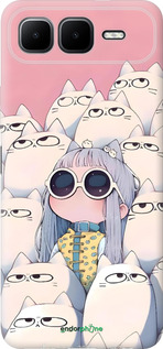Силіконовий чехол Малышка с котами для Infinix Smart 10 PLus - 6295u-4108 изображение 