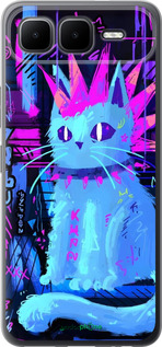 Силиконовый чехол Кот панк для Infinix Smart 10 PLus - 6311u-4108 изображение 