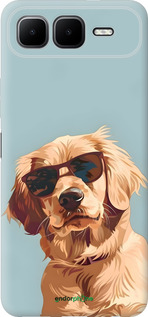 Силиконовый чехол Пес в очках для Infinix Smart 10 PLus - 6381u-4108 изображение 