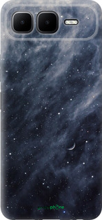 Силиконовый чехол Голубые облака, Голубая луна для Infinix Smart 10 PLus - 6398u-4108 изображение 