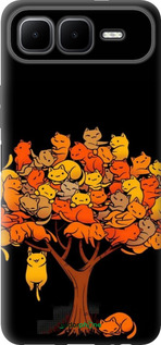 Силиконовый чехол Дерево и котики для Infinix Smart 10 PLus - 6516u-4108 изображение 