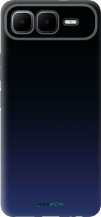 Силиконовый чехол Градиент в тёмно - синем стиле для Infinix Smart 10 PLus - 6542u-4108 изображение 