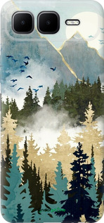 Силиконовый чехол С изображением лесного пейзажа для Infinix Smart 10 PLus - 6548u-4108 изображение 
