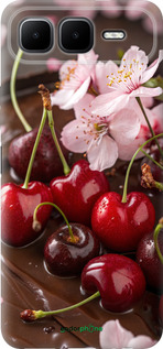 Силиконовый чехол Вишня в шоколаде для Infinix Smart 10 PLus - 6698u-4108 изображение 