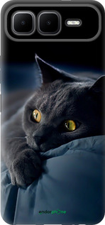 Силиконовый чехол 'Дымчатый кот' для Infinix Smart 10 PLus изображение 2