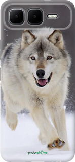 Силиконовый чехол Бегущий волк для Infinix Smart 10 PLus - 826u-4108 изображение 