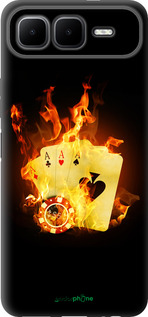 Силиконовый чехол Горящие карты для Infinix Smart 10 PLus - 839u-4108 изображение 