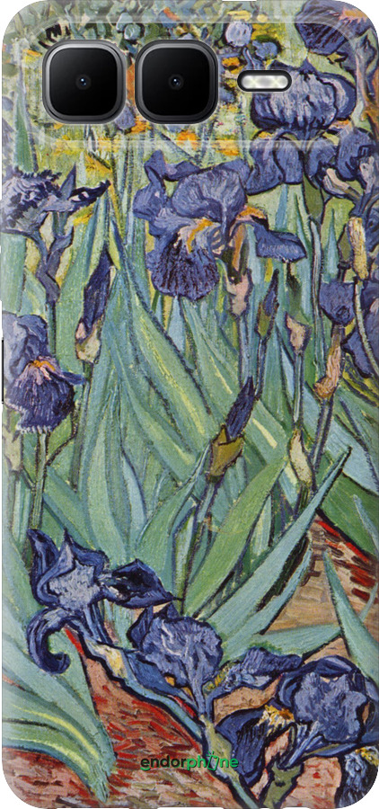 Силиконовый чехол Винсент Ван Гог. Ирисы для Infinix Smart 10 PLus - 161u-4108 изображение 